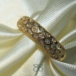 ANEL APARADOR 3 FILETES CRAVEJADO MICROZIRCONIAS