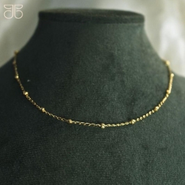 CHOKER BOLINHA C/ EXTENSOR *