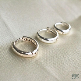 TRIO ARGOLAS LISA FINA PRATA