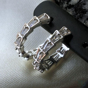 ARGOLINHA FILETES DE ZIRCÔNIA CRISTAL PRATA