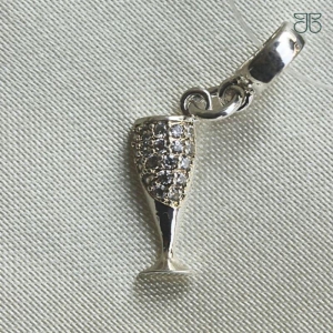 BERLOQUE TAÇA CRAVEJADA PRATA