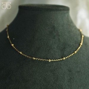 CHOKER BOLINHA C/ EXTENSOR *