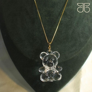 GARGANTILHA URSO CRISTAL
