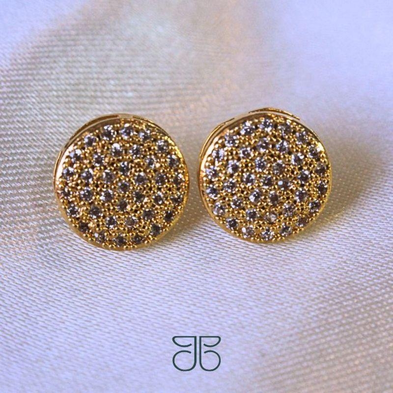 BRINCO CHUVEIRO REDONDO OURO