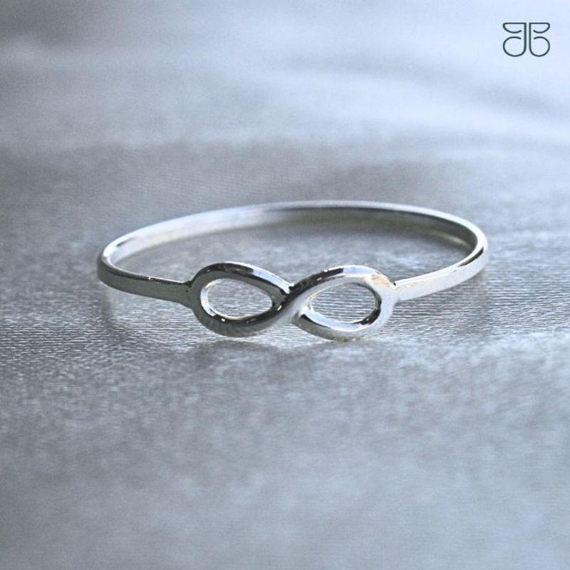 ANEL INFINITO FININHO PRATA