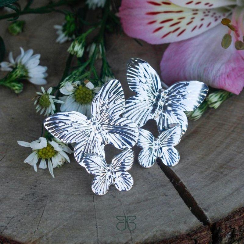 BRINCO BORBOLETA DUPLA