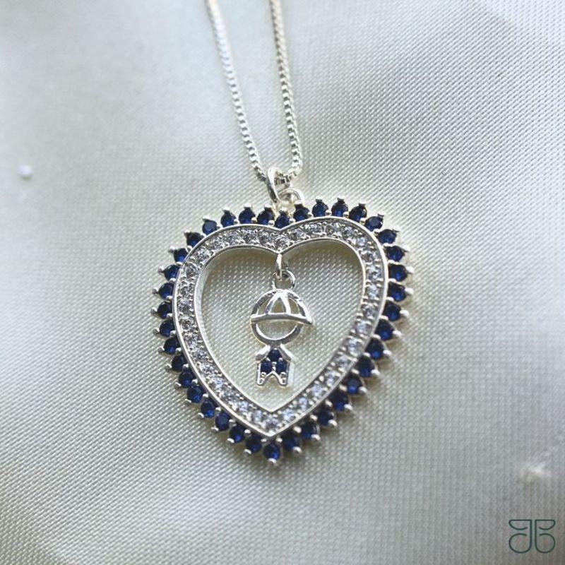 MANDALA CORAÇÃO AZUL 1 FILHO