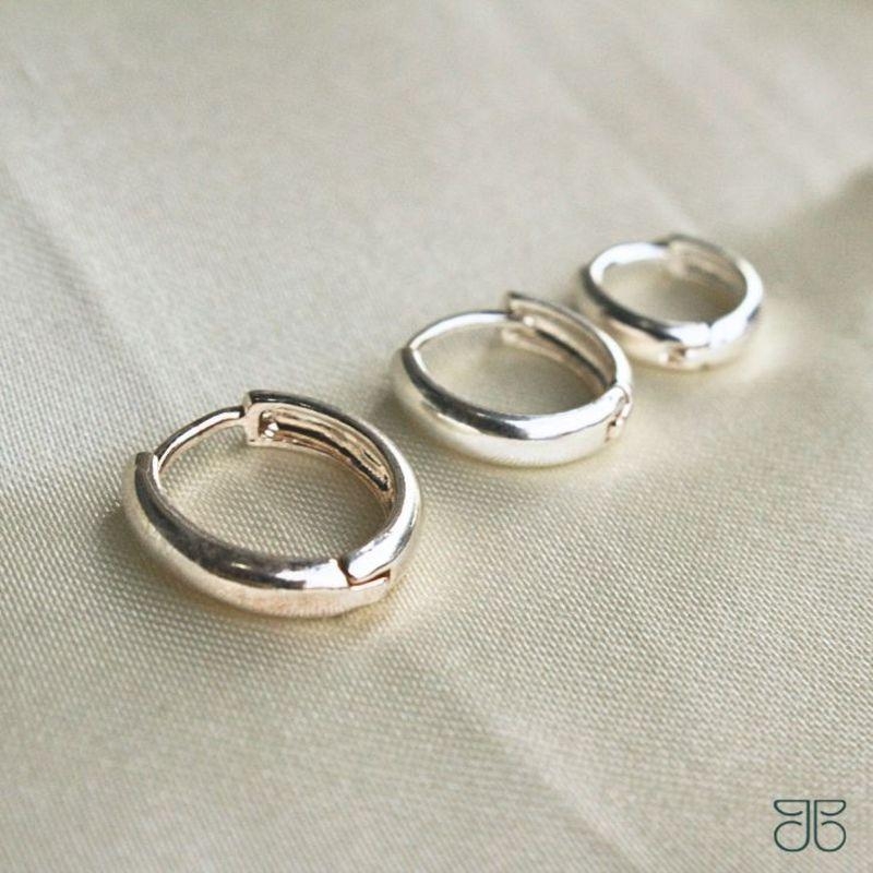TRIO ARGOLAS LISA FINA PRATA