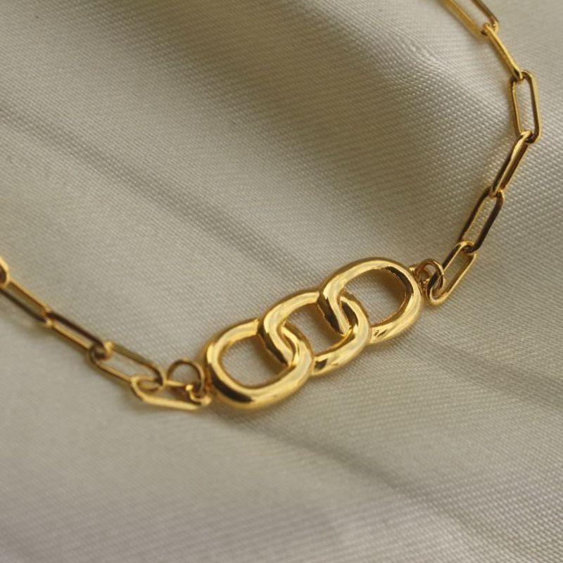 PULSEIRA ELO CARTIE CHAPINHA ELOS ENTRELAÇADOS