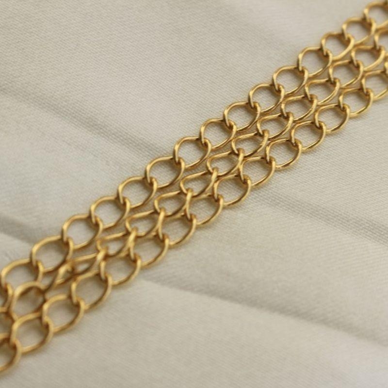 PULSEIRA TRIPLA ELOS OURO