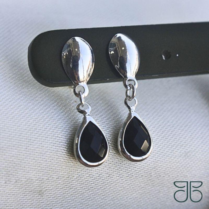 BRINCO GOTA PENDURADA CRISTAL COLORS