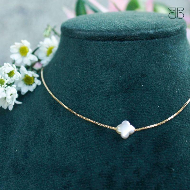 GARGANTILHA 1 TREVINHO PEROLA 45CM