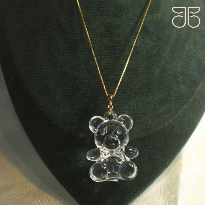 GARGANTILHA URSO CRISTAL