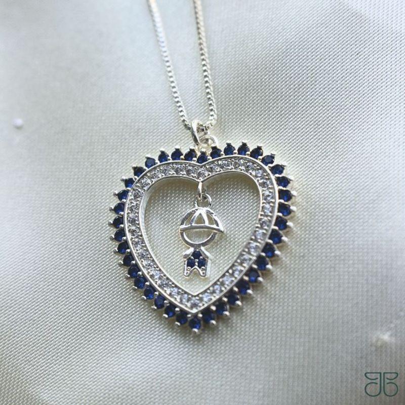 MANDALA CORAÇÃO AZUL 1 FILHO