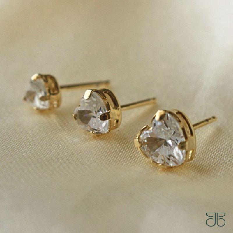 TRIO CORAÇÃO ZIRCÔNIA CAIXA ALTA